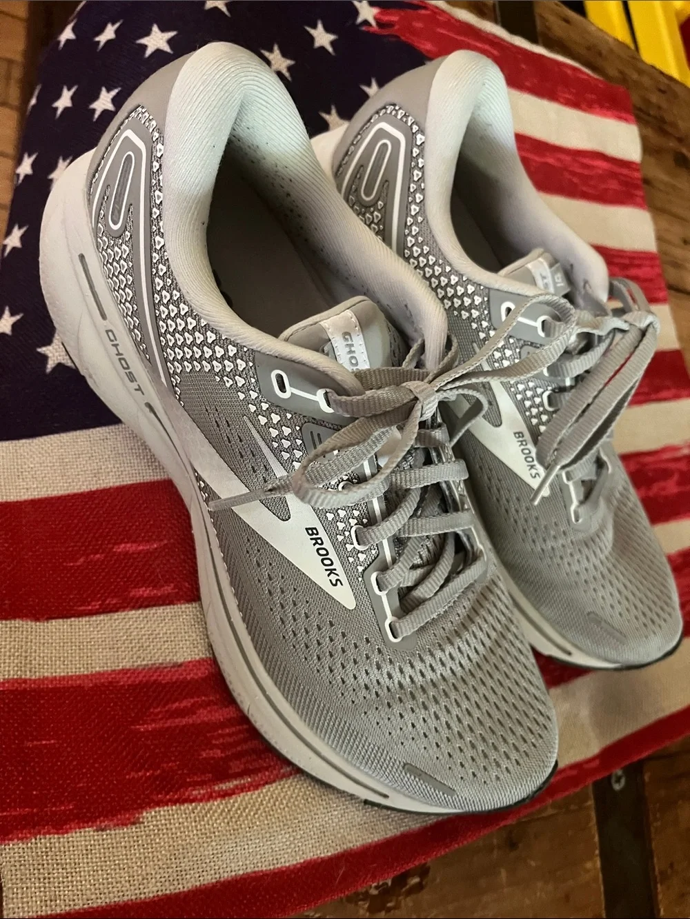 Brooks GHOST 14 Light Gray Women's Running Sneakers